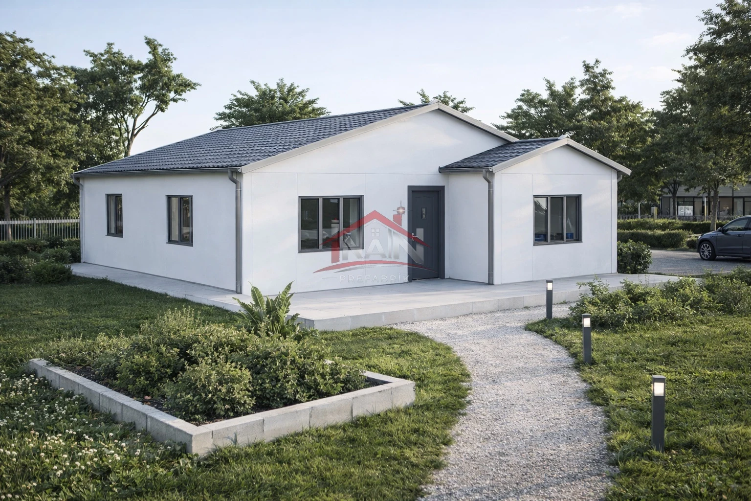 3+1 Tek Katlı Prefabrik Ev 86 m² — İnan Prefabrik