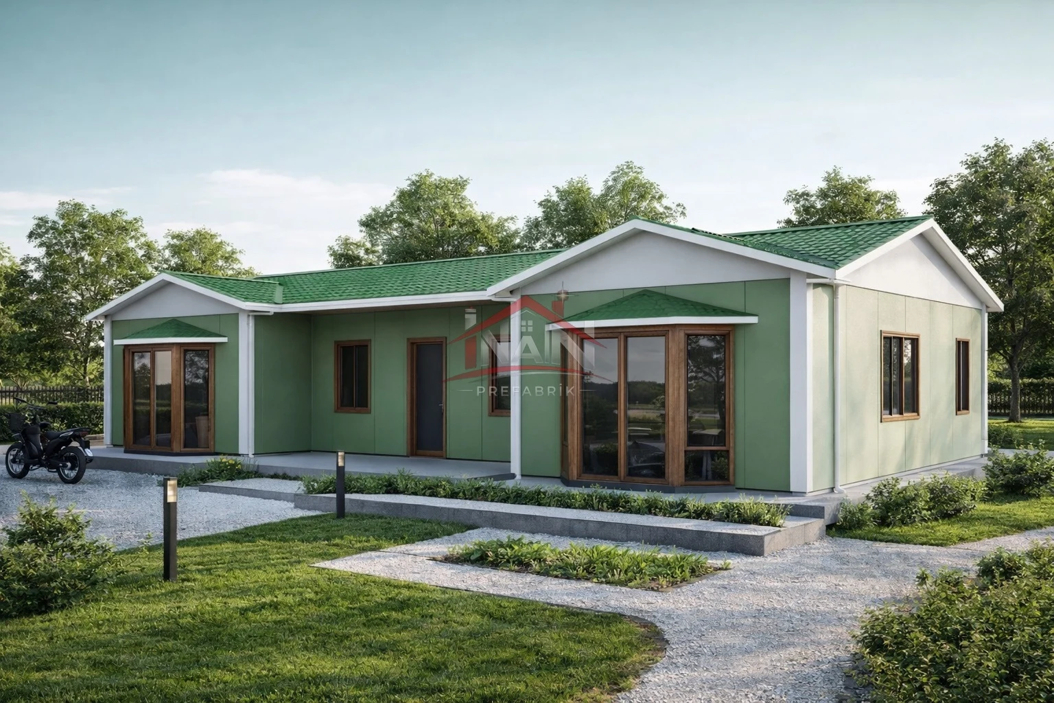 3+1 Tek Katlı Prefabrik Ev 98 m² — İnan Prefabrik