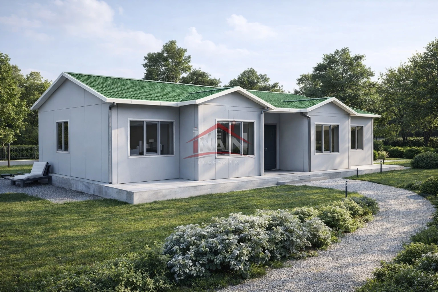 3+1 Tek Katlı Prefabrik Ev 112 m² — İnan Prefabrik