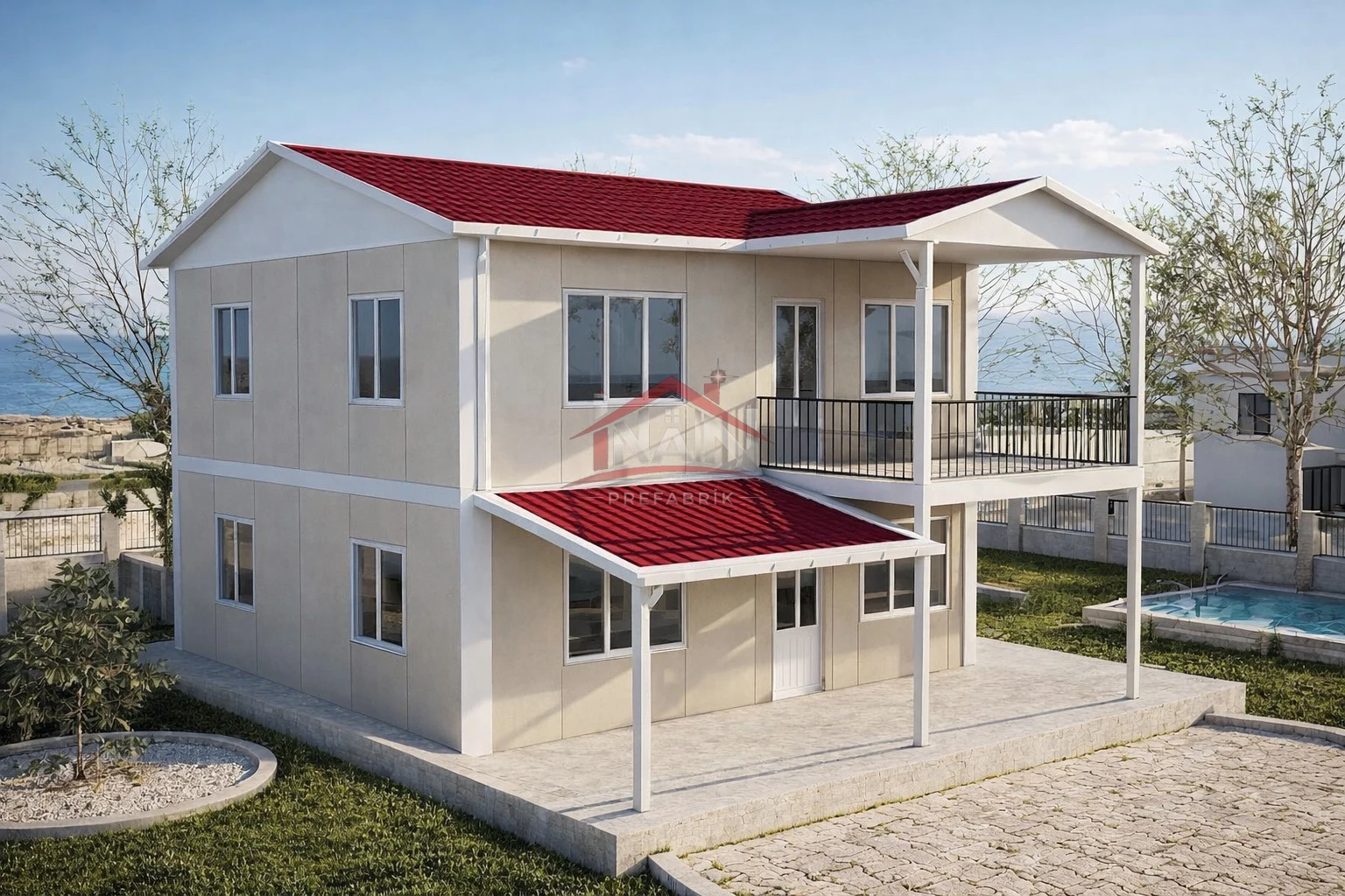 4+1 Çift Katlı Prefabrik Ev 149 m² — İnan Prefabrik