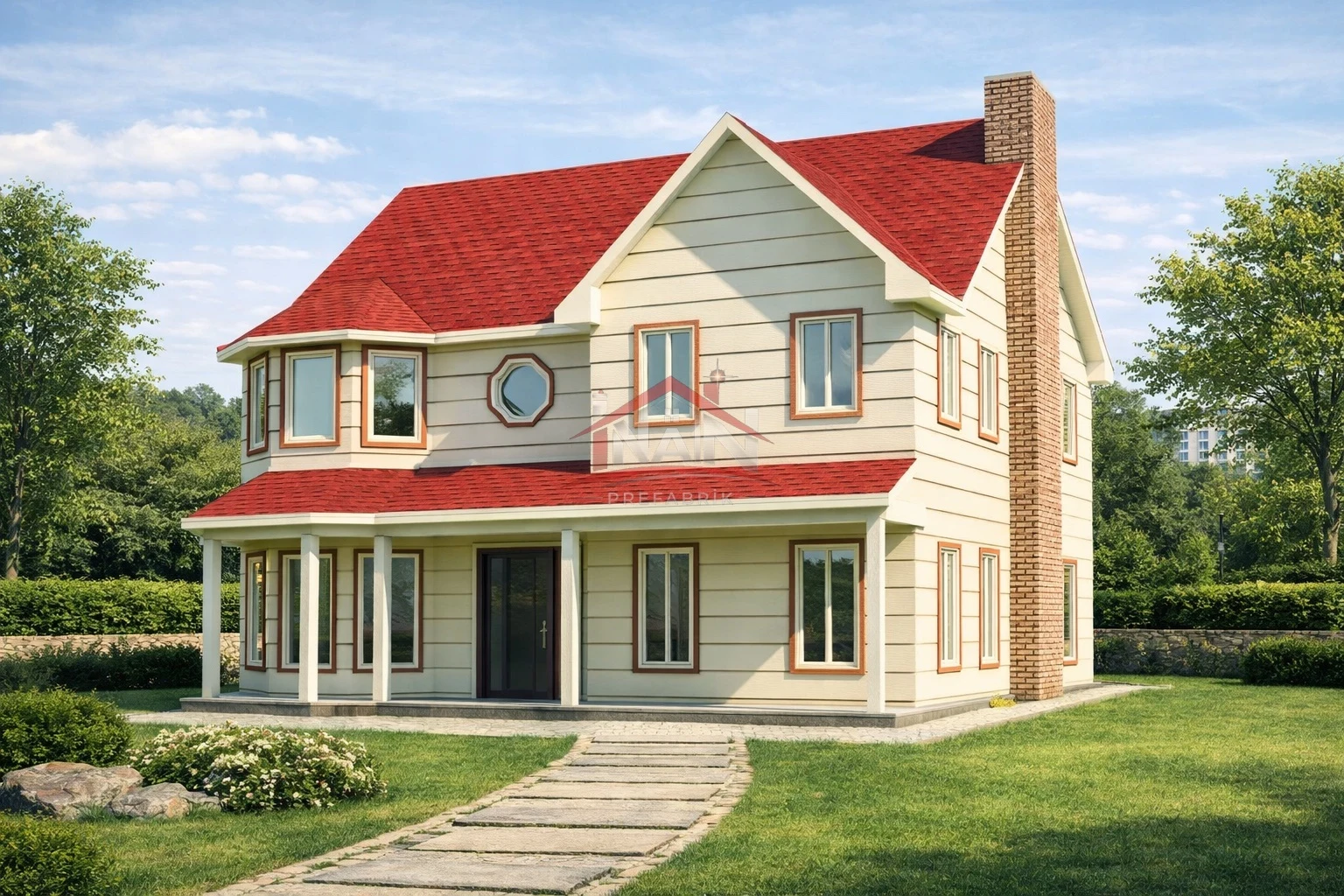 Çelik Ev 159 m² — İnan Prefabrik