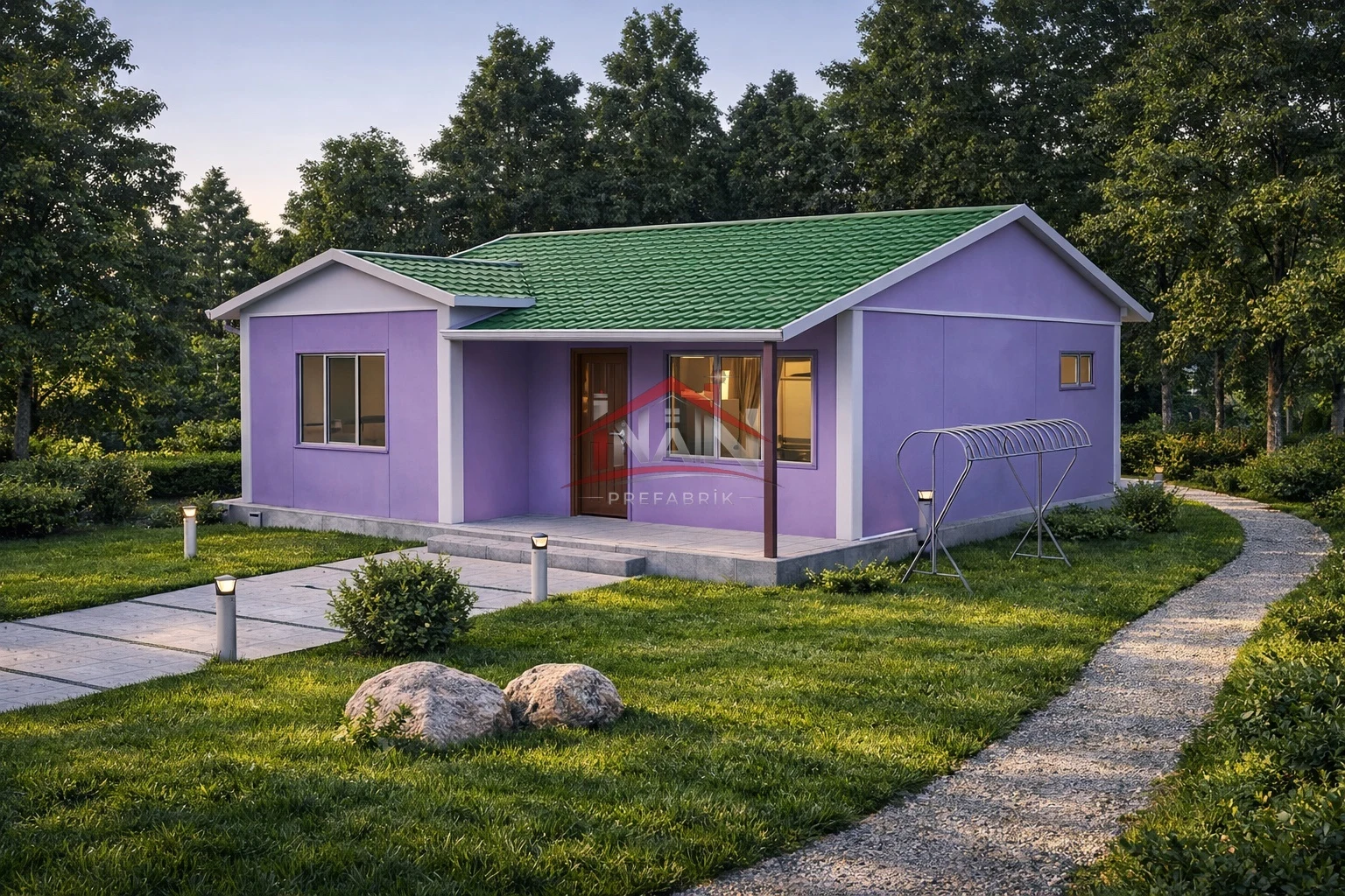 2+1 Tek Katlı Prefabrik Ev 68 m²