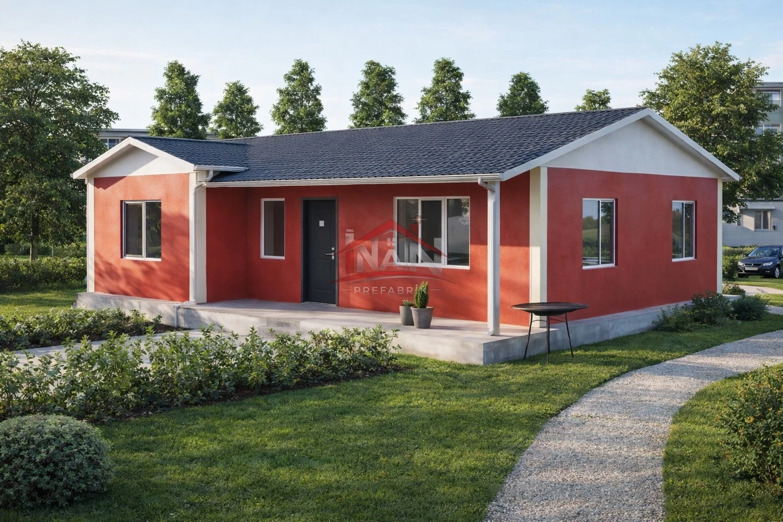 2+1 Tek Katlı Prefabrik Ev 78 m²