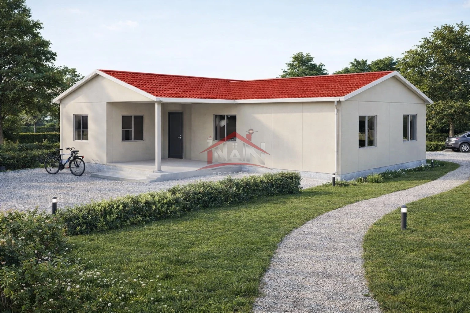 2+1 Tek Katlı Prefabrik Ev 93 m² — 1. görsel