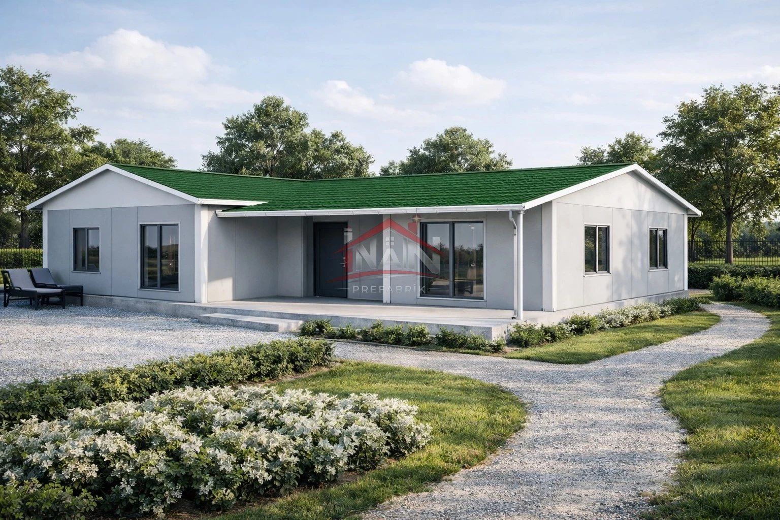 3+1 Tek Katlı Prefabrik Ev 117 m² — 1. görsel