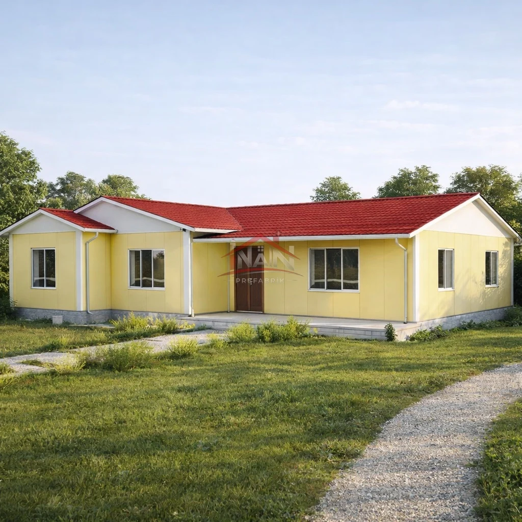 3+1 Tek Katlı Prefabrik Ev 121 m² — 1. görsel