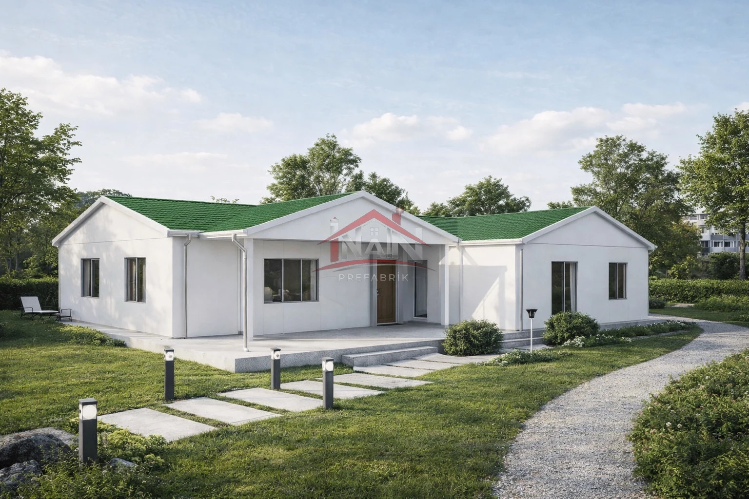 3+1 Tek Katlı Prefabrik Ev 123 m² — 1. görsel
